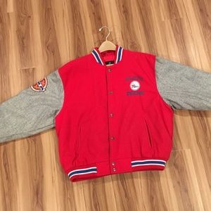 vintage mens sixers jacket